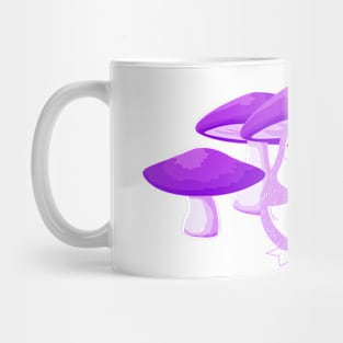 Purple Mushroom Penguin Mug